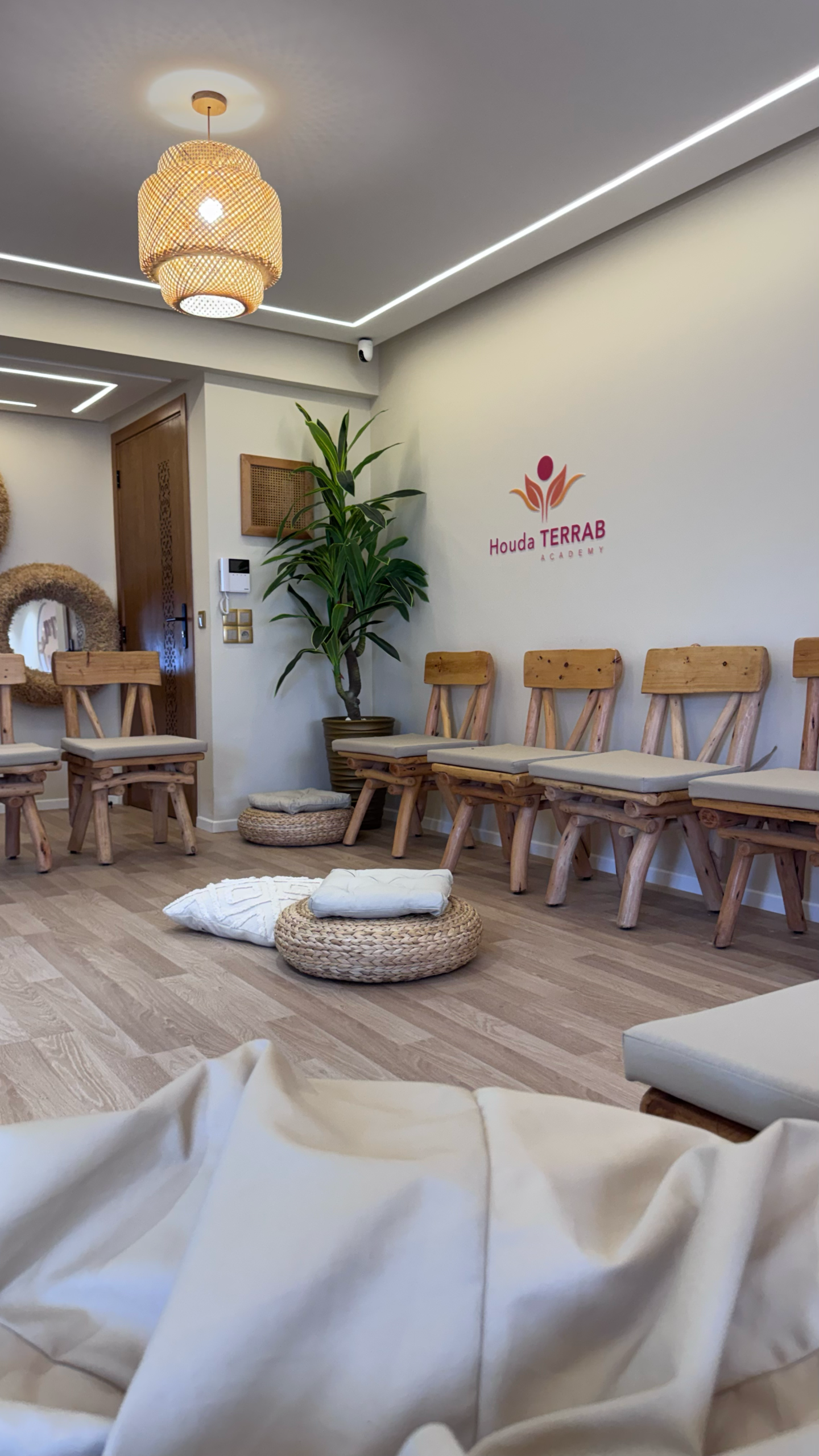 Espace détente chaleureux au sein de Terra of Houd à Casablanca.